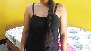 Watch this hot Indian step sister get her tight pussy pounded in doggystyle while wearing sexy clothes and leggings - 3 image