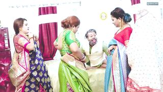 Step-family threesome with step-daughter, step-son & bride's best friend - Hindi audio - 5 image