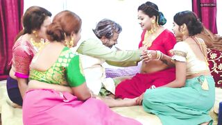 Step-family threesome with step-daughter, step-son & bride's best friend - Hindi audio - 6 image