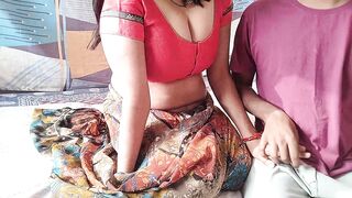 Desi chudai seduces her son-in-law for hardcore sex & takes his load in her mouth