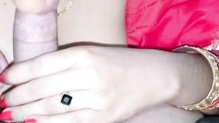 My Indian village wife gets pounded hard in red saree wearing saree - Part 01 - 14 image