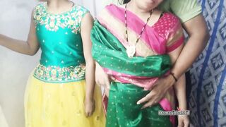 Desi FFM threesome with Indian babes: Hardcore Indian threesome - 3 image