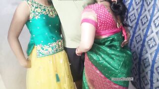 Desi FFM threesome with Indian babes: Hardcore Indian threesome - 4 image