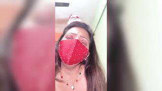 Curvy Indian whore gets paid for sex with a black dude for Christmas
