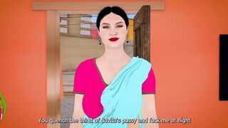 Savita Bhabhi and Pya Bhabhi get their tight assholes drilled by a stranger in hot Desi action! - 10 image