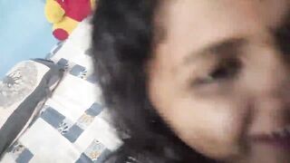 Young couple's steamy honeymoon fuck ends with a big cock in their face and ass