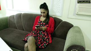 Hot Indian GF gets erotic massage & interracial sex with her tattooed boyfriend