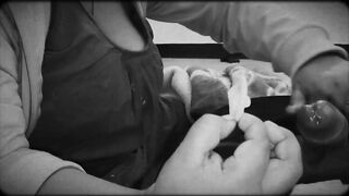 Watch this chubby Indian girl's first time giving a real blowjob to her boyfriend