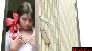 Crazy Indian Teen Stepsister gets her belly and tattoo painted in wild homemade roleplay party