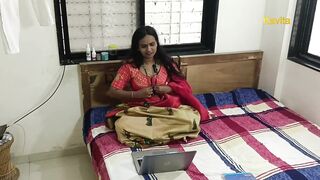 Kavita, Indian beauty, cheats on husband with brother-in-law's tiny dick in hot homemade sex tape - 1 image