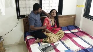Kavita, Indian beauty, cheats on husband with brother-in-law's tiny dick in hot homemade sex tape - 2 image