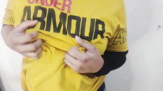 Step sister with huge natural tits gets rough and wild with step brother