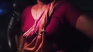 Hot Indian housewife cheats on husband with her son's father outdoors