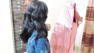 Step daughter's first time in the bathroom: A hot Indian step-daughter gets a hard cream in her perfect tits