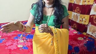 First-time Indian girlfriend's dirty talk & blowjob in clear Hindi audio