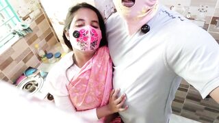 Step-sibling gets down and dirty with big Desi cock in the Indian kitchen