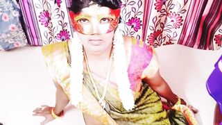 Desi beautyhabi cheats on husband with Swami's big natural tits and dirty talk