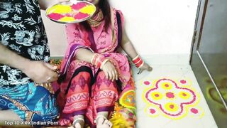 Indian Desi couple gets wild on Holi Fest & has intense sex - 2 image