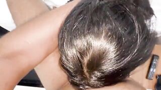 Mature Bhabhi gives a sloppy deepthroat blowjob & rides like a pro