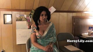 Desi MILF seduces step son-in-law to be her dirty roleplay partner