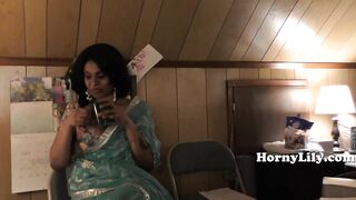 Desi MILF seduces step son-in-law to be her dirty roleplay partner