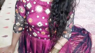 Jiju, the hot babysitter, licks her sister-in-law's juicy pussy & reverse cowgirl action