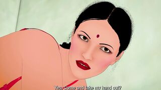 Sali Hand gets stuck in the Indian bathroom and takes a wild ride with her brother-in-law - 6 image