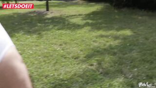 Indian exchange student with huge tits squirts on a massive cock while standing up - 5 image