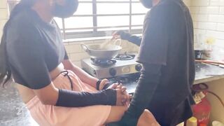 Watch Indian Bhabhi get her tight pussy pounded by her hubby in the kitchen - 4 image
