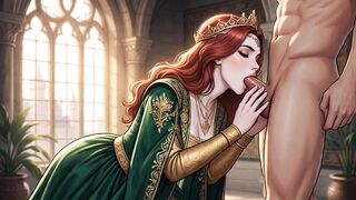 Princess with huge boobs lets you plow her palace with your huge cock - 2 image