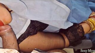 Naughty Indian Aunty Gives a Close-Up BJ & Gets a Hot Creampie - 4 image