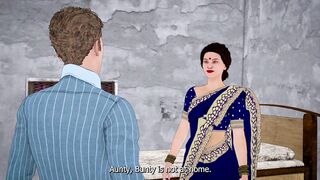 Dirty Hindi friend leaves and Indian Aunty's tight pussy gets stuffed with his hard cock - 7 image