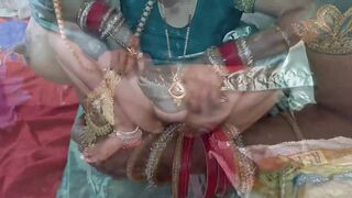 Indian beauty and her man indulge in steamy bedroom sex with dirty talk and blowjob