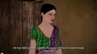 Horny Desi daughter-in-law gets caught by husband-in-law and gets fucked hard in a sexy Desi anime game - 6 image