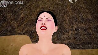 Step-Nephew Ate Superman & his busty Indian step-aunt get down and dirty in a hot 3D hentai - 9 image