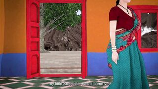 Indian Bhabhi gets filled with cum & creampied by brother-in-law in Hindi and Hindi Urdu games - 1 image