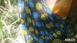 Sexy Indian housewife gets her ass fingered and pounded outdoors