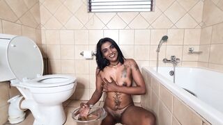 Desi whore wanting to get gangbanged by big white cocks and to be used as their human toilets - 5 image