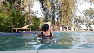 Indian Wife Fucked by Ex Boyfriend at Luxurious Resort - Hindi Outdoor Sex - 3 image