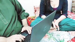 Indian Girl Boobs Milk Drinking By Laptop Repairing Man Than Fucking Her Big Ass With Clear Hindi Audio - 2 image