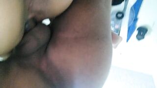 guy fucks married cheating wife and creampied her after rubbing his cock against her pussy