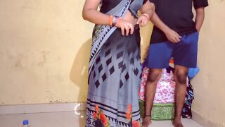 Part 2. Hot Indian Stepmom got good fucked by stepson after shower naked.