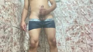 Brand new shows big cock under his underwear, delicious - 1 image