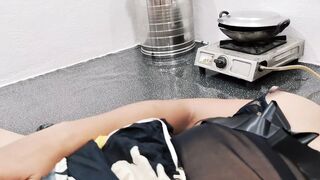 Desi Housewife Fucked Roughly In Kitchen While She Is Cooking With Hindi Audio - 1 image