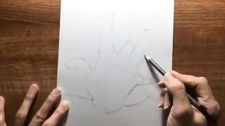 Shemale And Girl Pencil On Paper - Realistic Pencil Drawing Female Body watch online