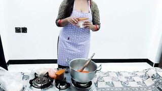 Indian Housewife Anal Sex In Kitchen While She Is Cooking With Clear Hindi Audio - 2 image
