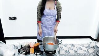 Indian Housewife Anal Sex In Kitchen While She Is Cooking With Clear Hindi Audio - 3 image