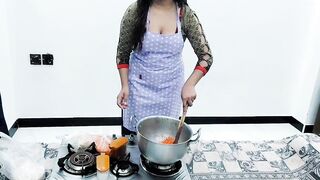 Indian Housewife Anal Sex In Kitchen While She Is Cooking With Clear Hindi Audio - 4 image