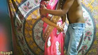 New Indian beautiful Desi bhabhi with his devar First time Homemade sex - 2 image