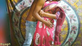 New Indian beautiful Desi bhabhi with his devar First time Homemade sex - 3 image